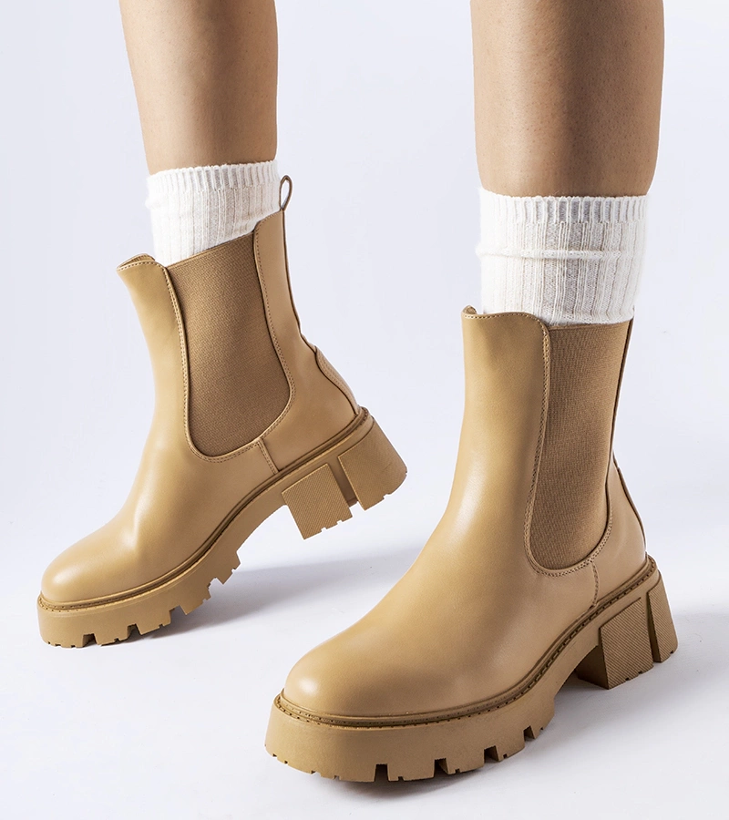 Botine clasice bej călduroase Laives