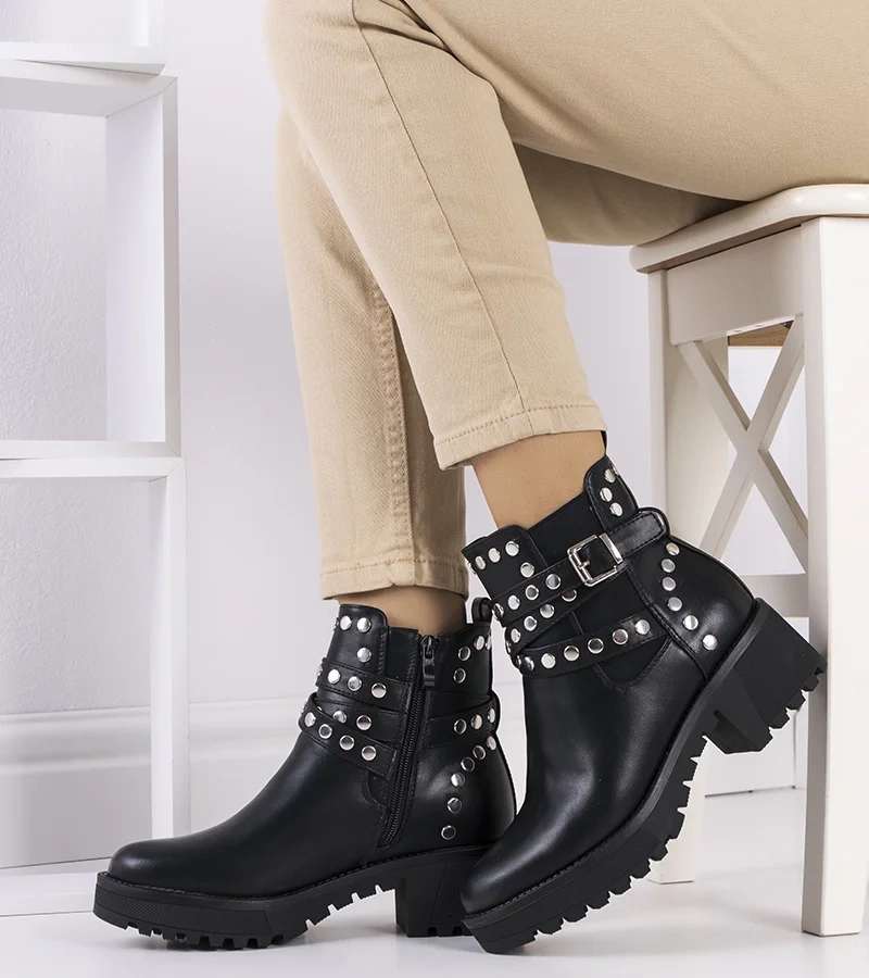 Cizme negre Kinecardine