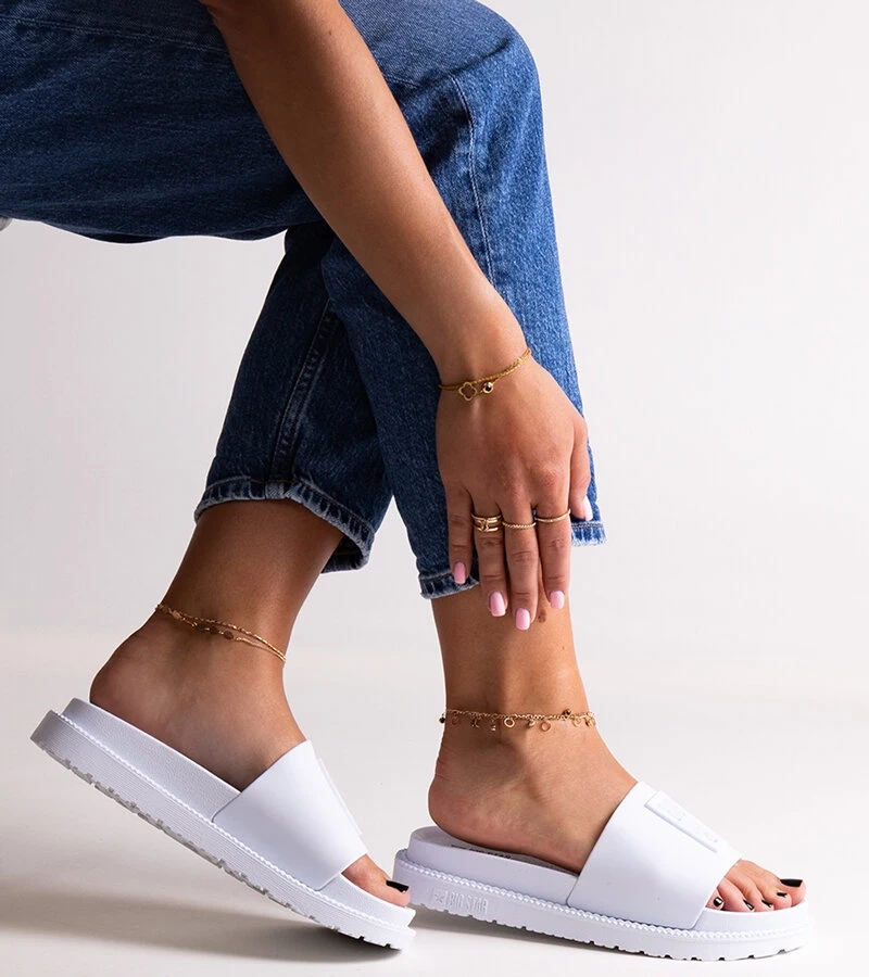 Șlapi Big Star albi LL274428