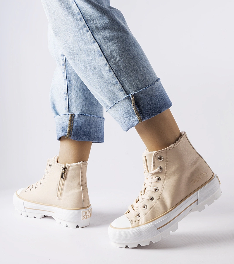 Pantofi sport bej căptușiti Big Star MM274038