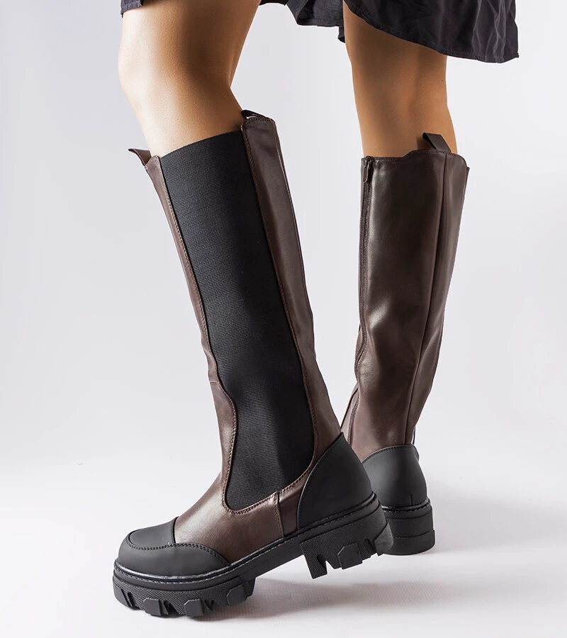 Cizme înalte maro de Pasquale