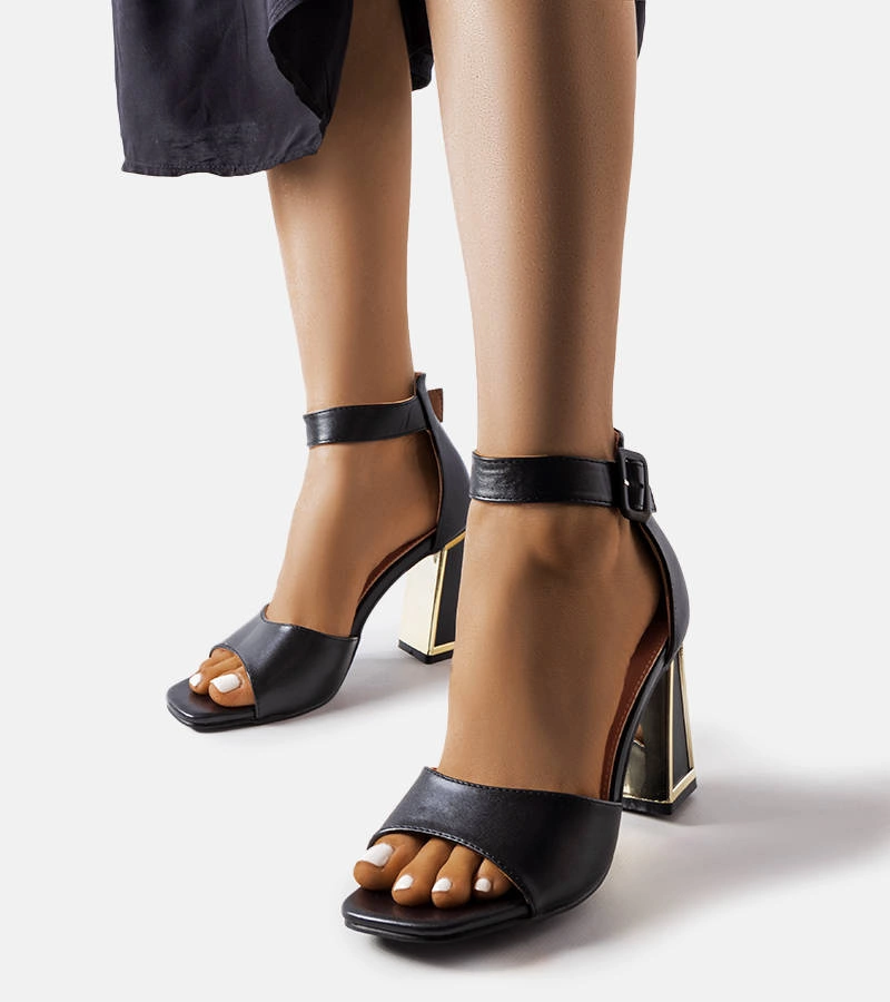 Sandale stiletto Black Marlens