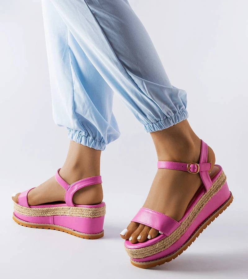 Sandale cu platformă Access roz