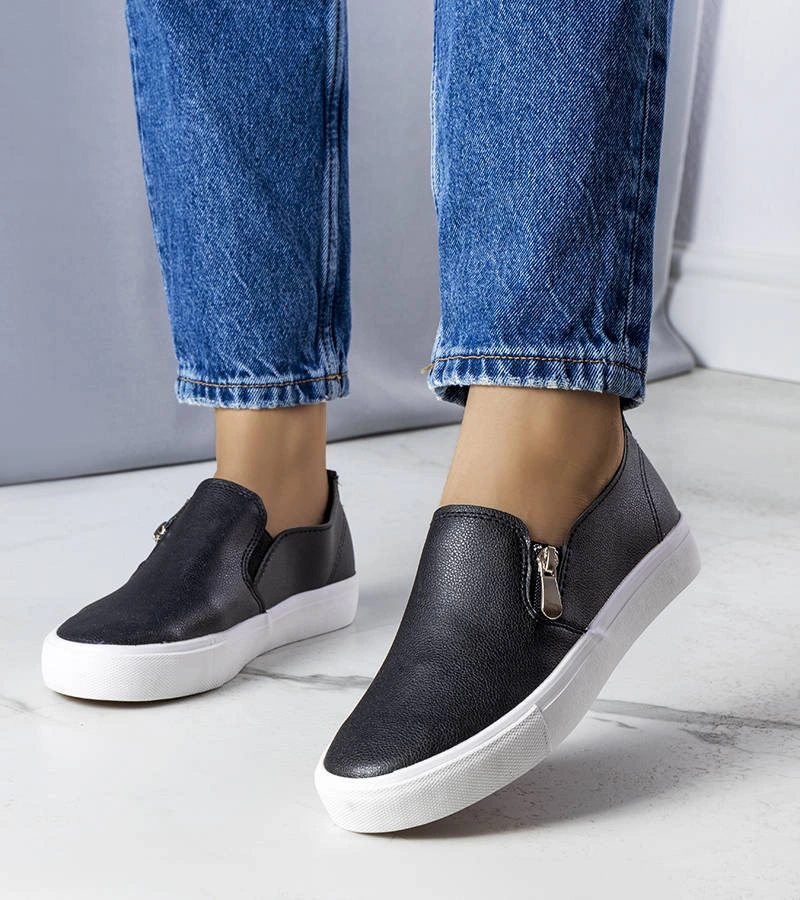 Pantofi sport din piele ecologică Denain negri