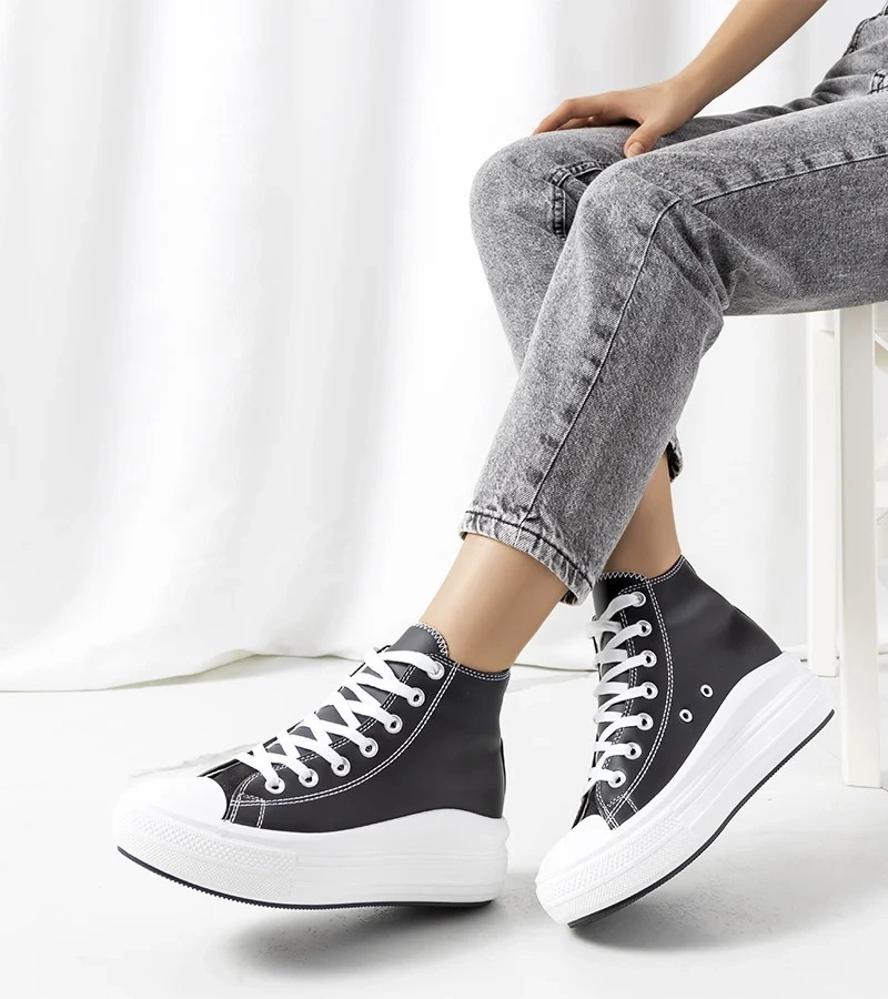 Pantofi de sport cu gleznă negri Copples