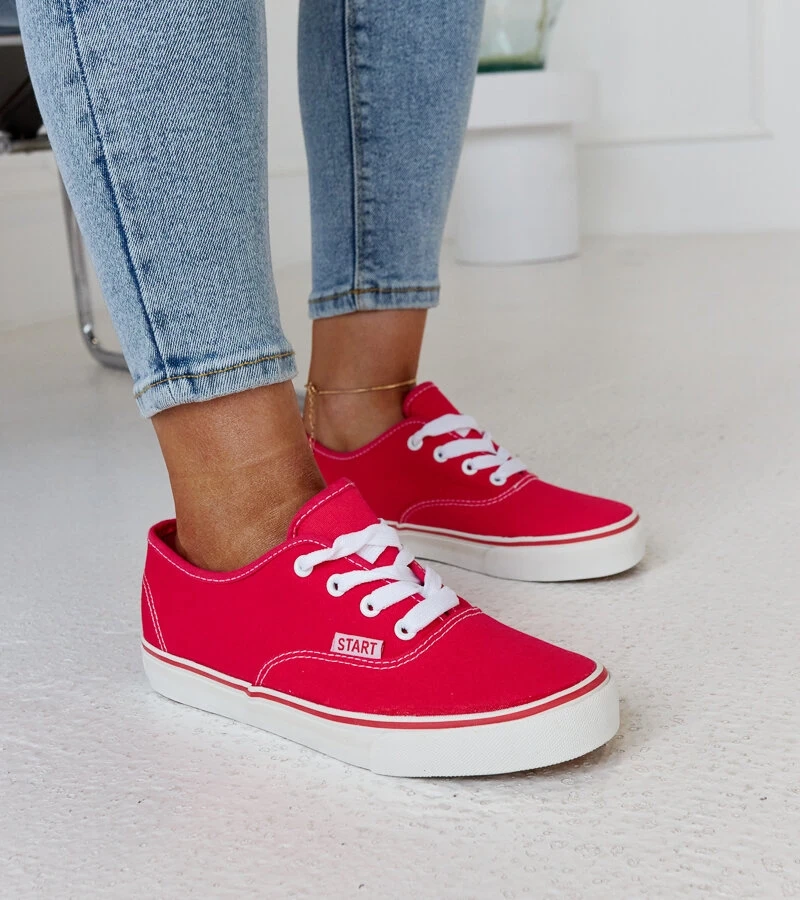 Teniși clasici de culoare roz închis de la Erla