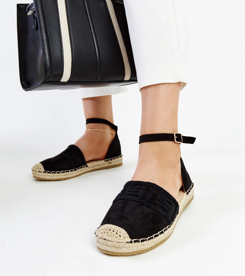 Espadrile maro cu decor Aydan