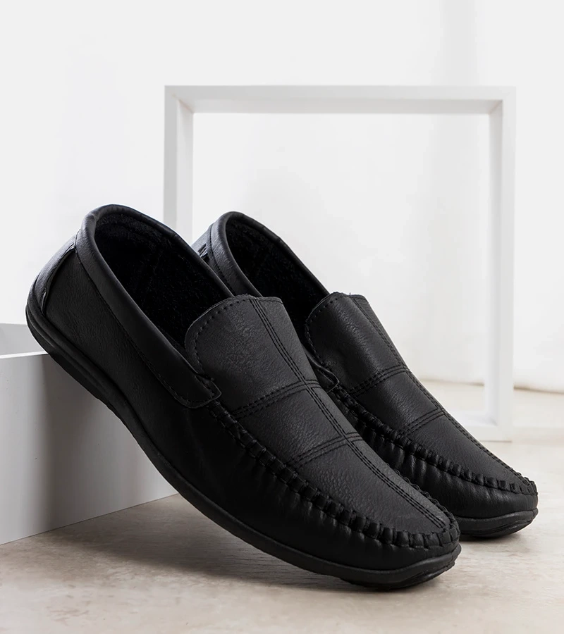 Mocasini Cordle negri pentru bărbați Cordle