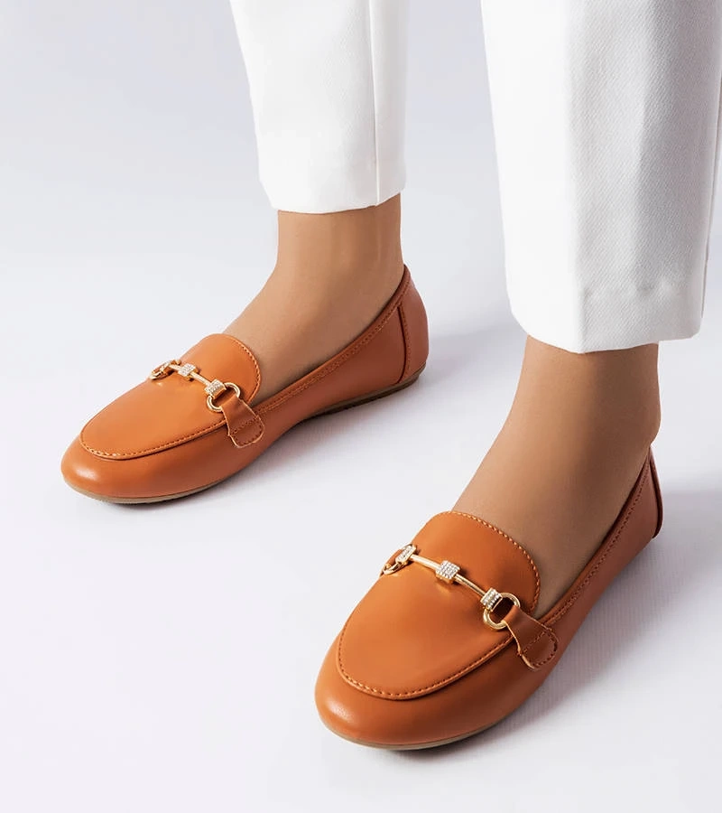 Mocasini decorativi maro Lejeune