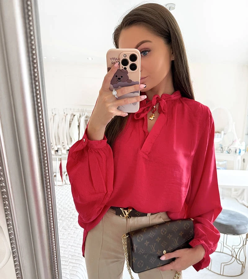 Cămașă roz lejeră de Jewelsi