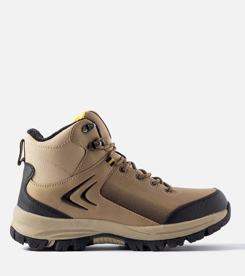 Ghete călduroase în stil de drumeție culoare bej Mers.