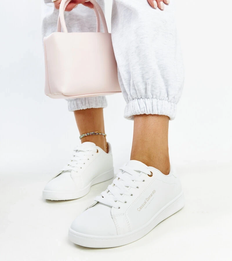 Teniși albi eco-piele Furat