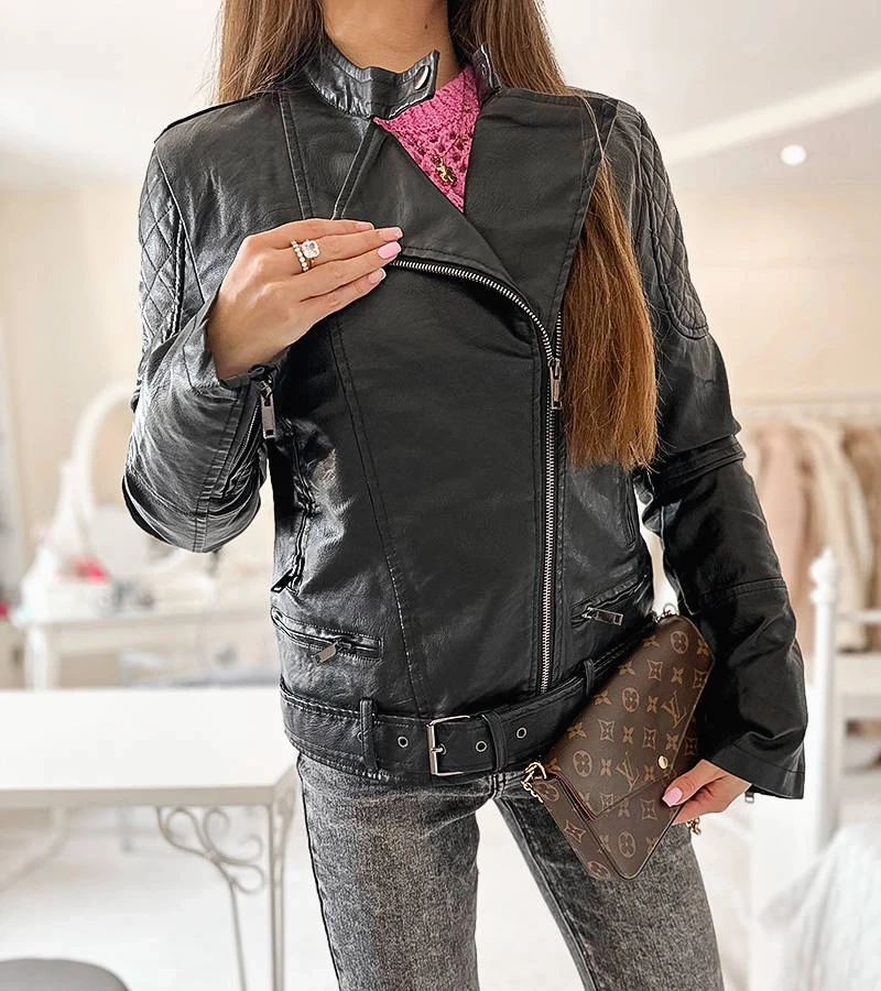 Deschamps jachetă neagră ramones