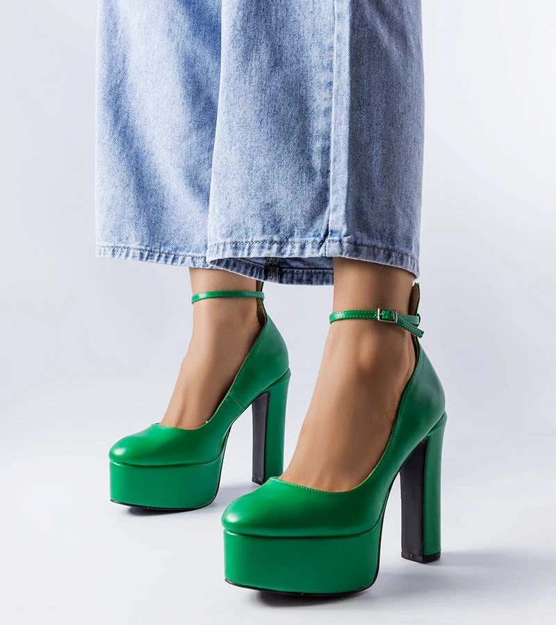 Pantofi cu toc înalt Hervé Verde