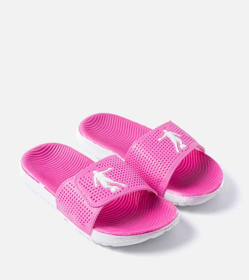 Flip-flops Athens din cauciuc alb și roz