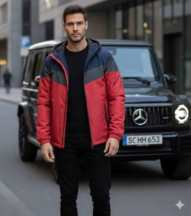 Jachetă de tranziție Dupont roșie pentru bărbați