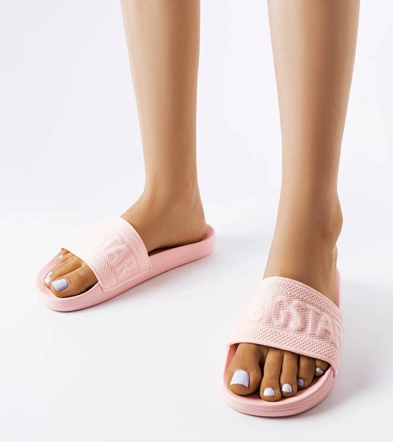 Șlapi roz Big Star roz LL274A157