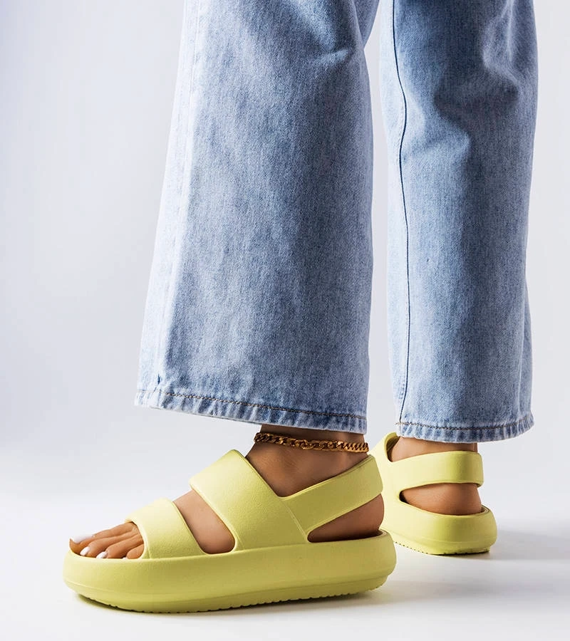 Sandale cu șlapi Émond verzi