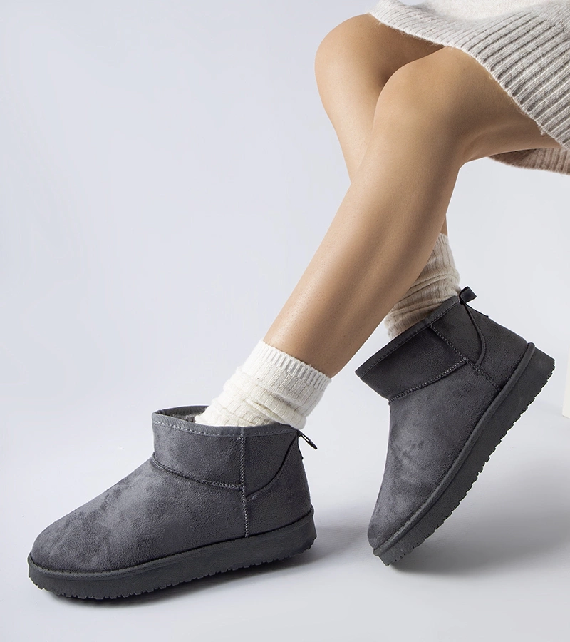 Cizme scurte gri izolate termic Guglielma