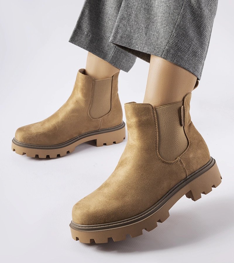 Cizme izolate bej Big Star MM274373