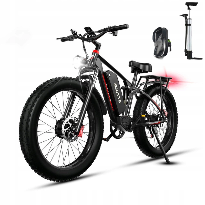 DUOTTS S26 Vehicul Electric 2x750W | 26" | Autonomie până la 100 km | Negru