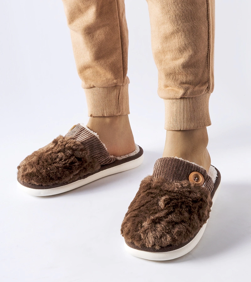 Papuci de casă călduroși maro Lakeland