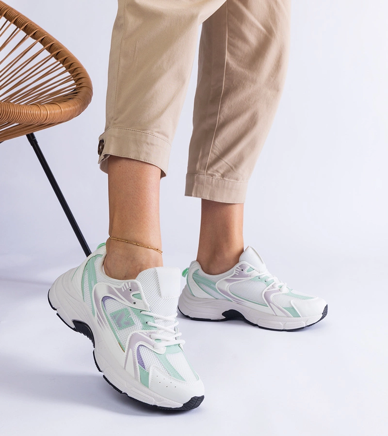 Sedilla adidași clasici sport alb-verde