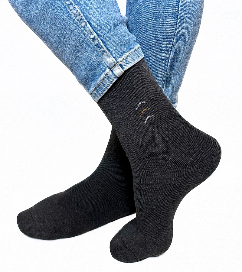 Șosete călduroase alb-negru Sella