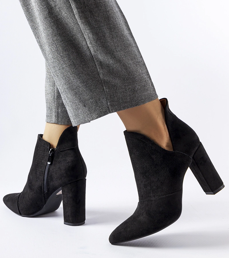 Cizme stiletto elegante negre Willow