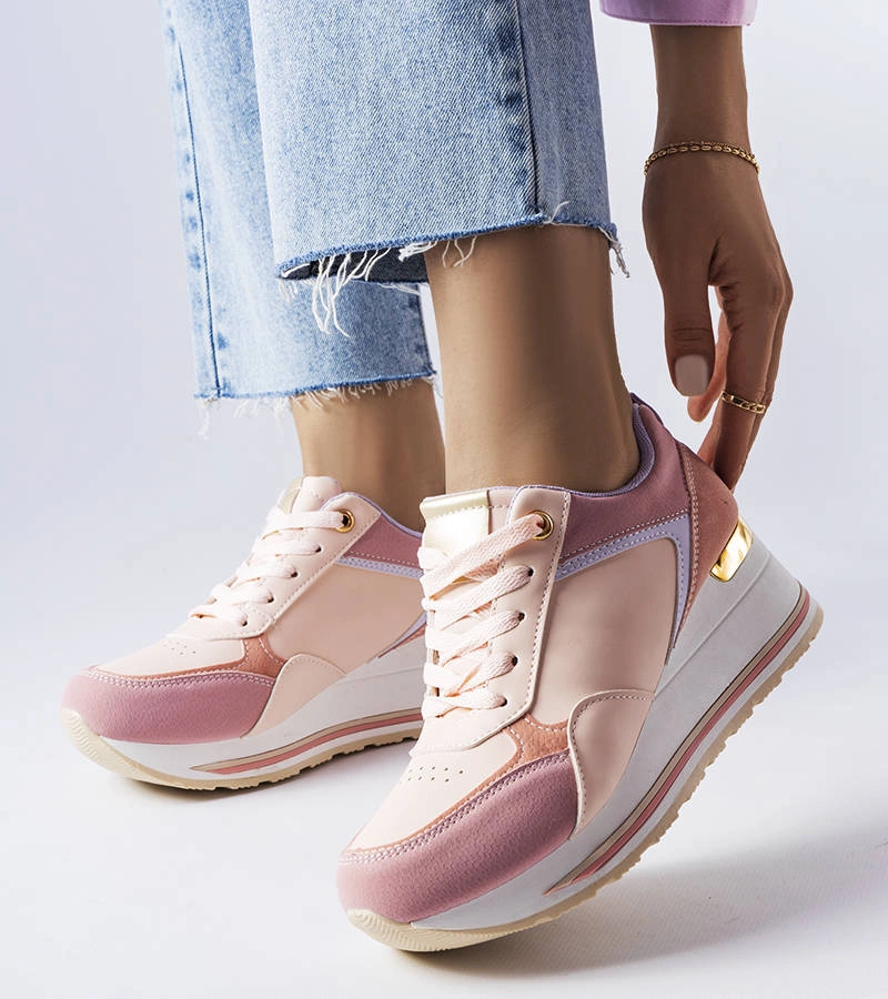 Harvé adidași roz pe tocuri