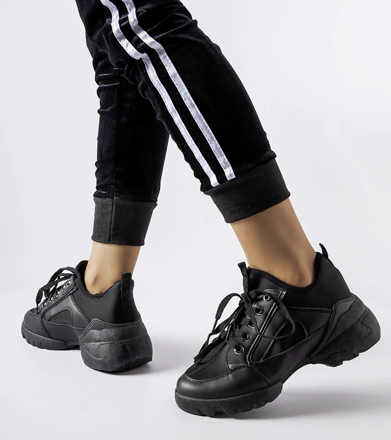 Adidași negri cu partea superioară flexibilă de Abal