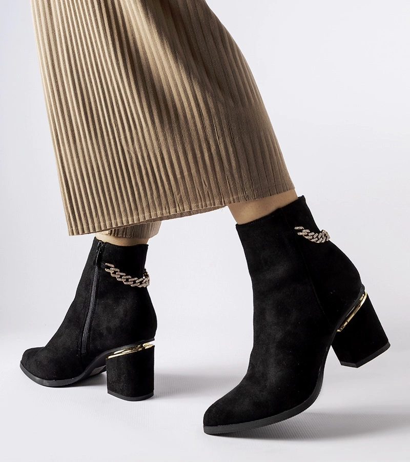 Cizme stiletto negre Hiney