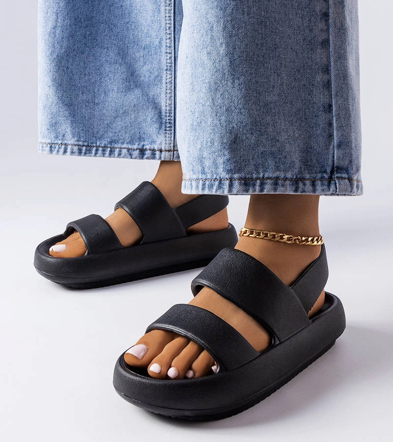 Sandale negre Émond flip-flops