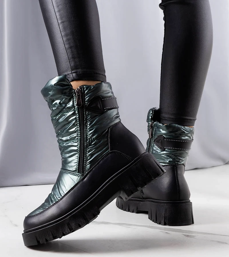 Cizme de zăpadă verzi pentru femei Koltso