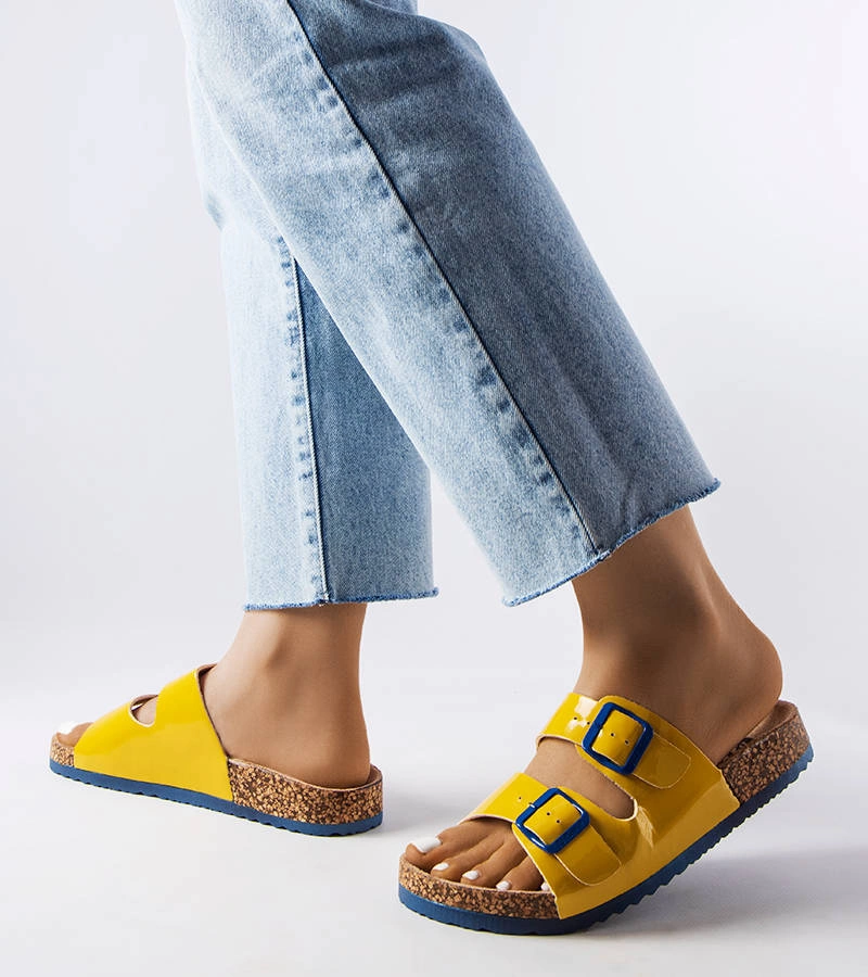 Lee Cooper șlapi galbeni LCW-22-35-1158L