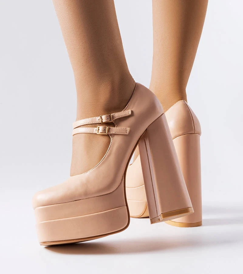 Pantofi cu toc înalt Chouinard bej