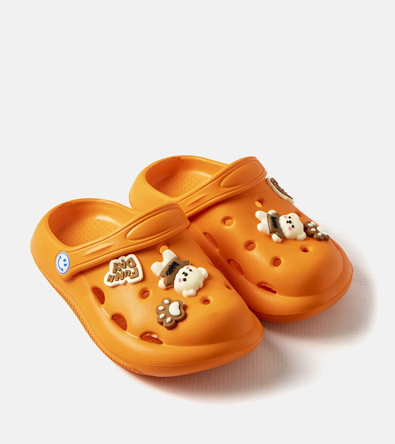 Șlapi portocalii portocalii cu vârful acoperit Vette