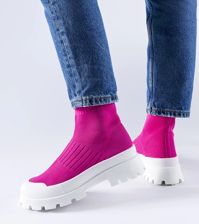 Adidași roz cu tulpină elastică Varden