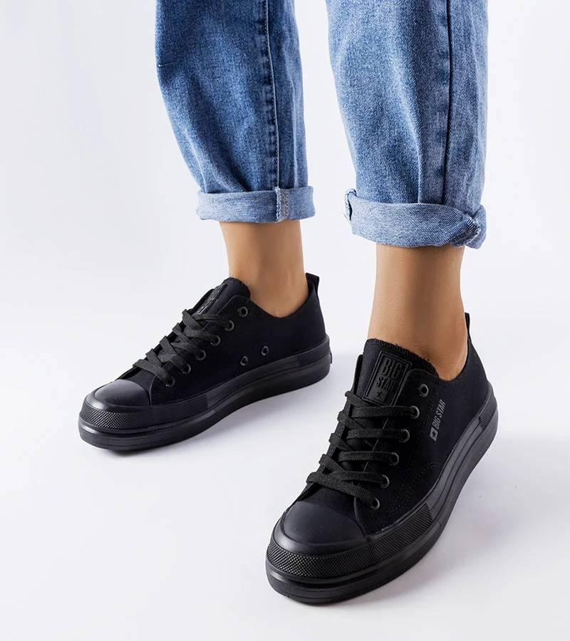 Pantofi cu platformă Big Star negri LL274967