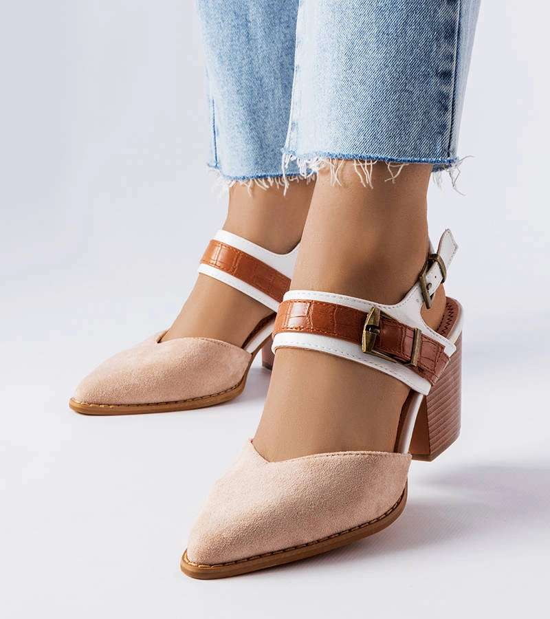 Pantofi stiletto Hardouin bej