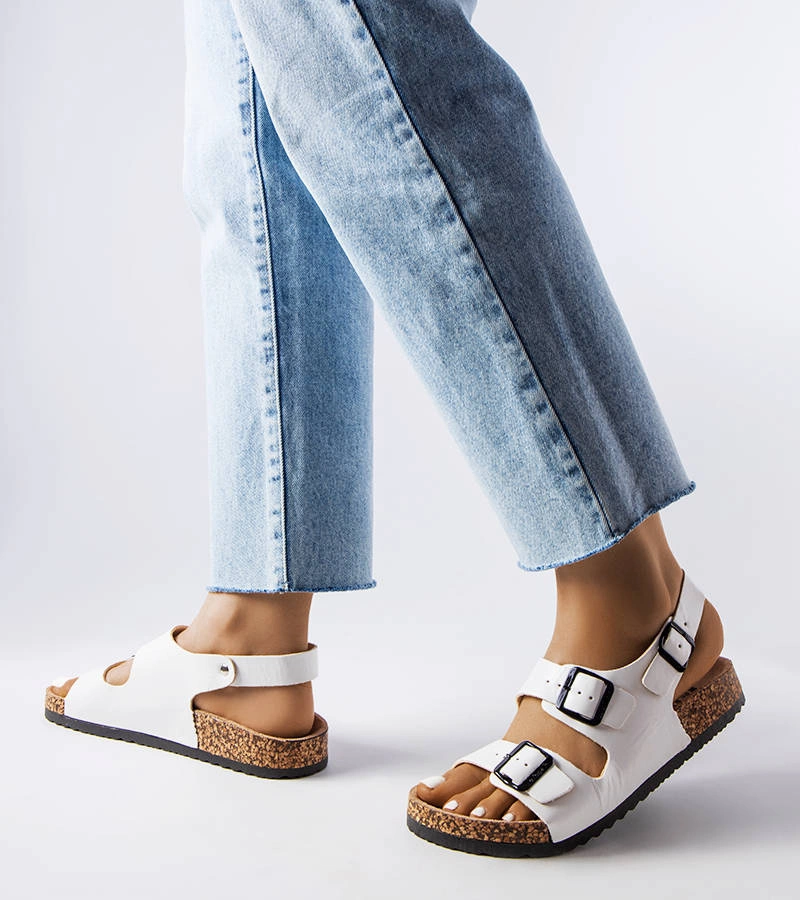 Sandale albe Lee Cooper LCW-22-35-1160L