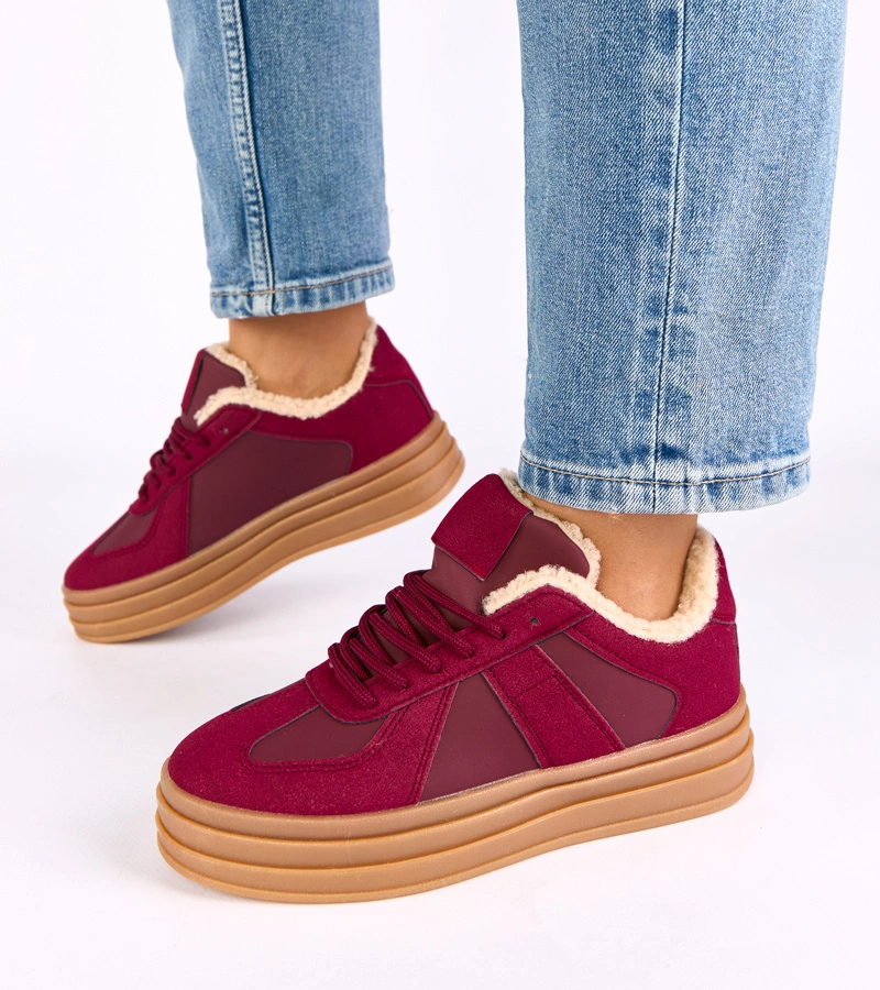 Adidași bordo îmblăniți Kelsi