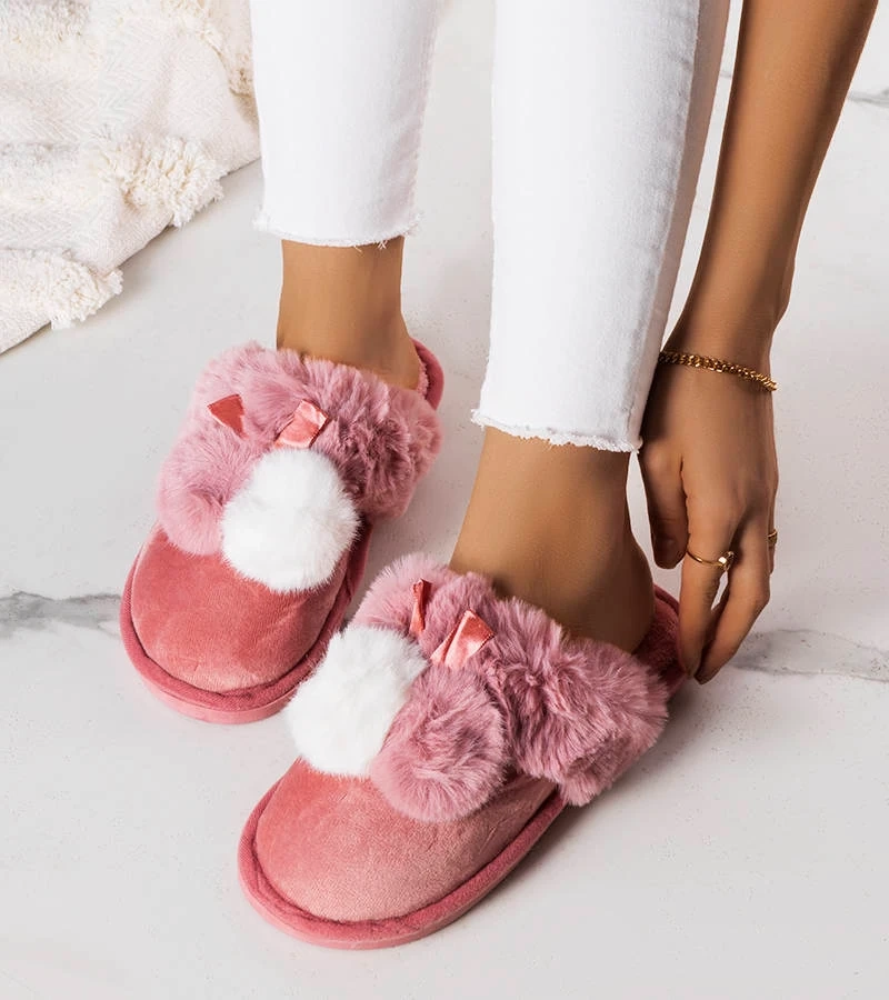 Papuci de casă Pink Bonnet