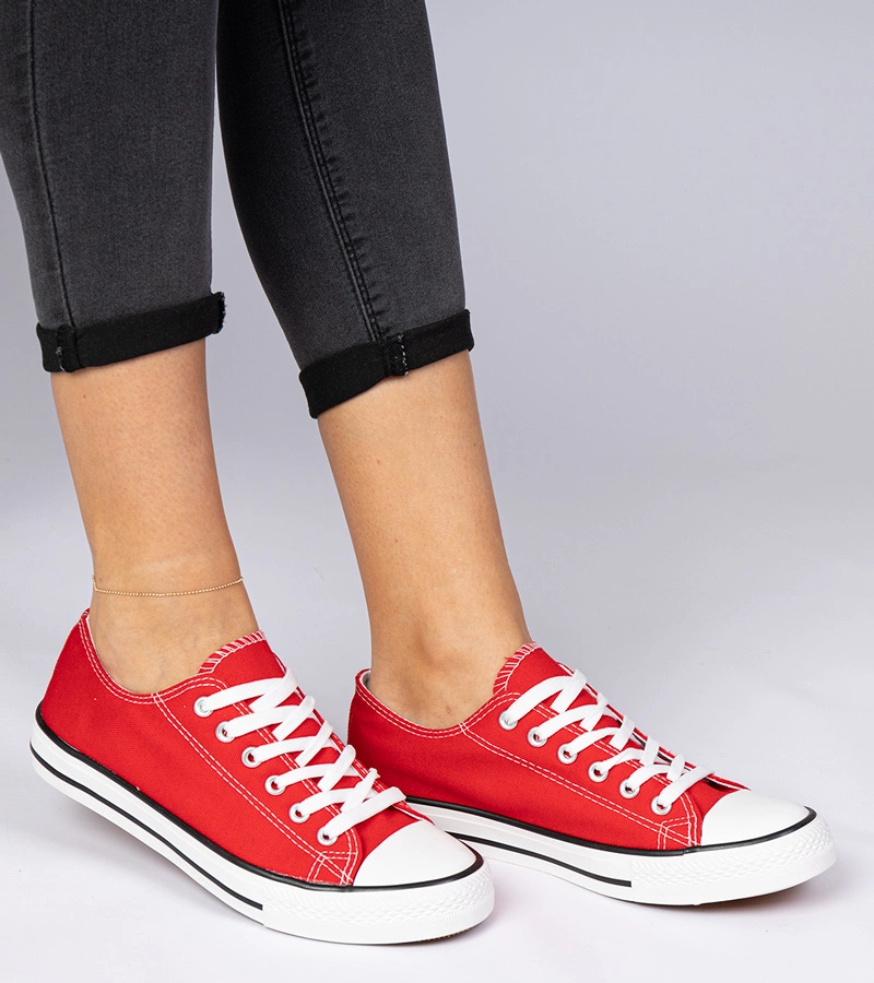 Pantofi sport clasici roșii pentru femei Menfis