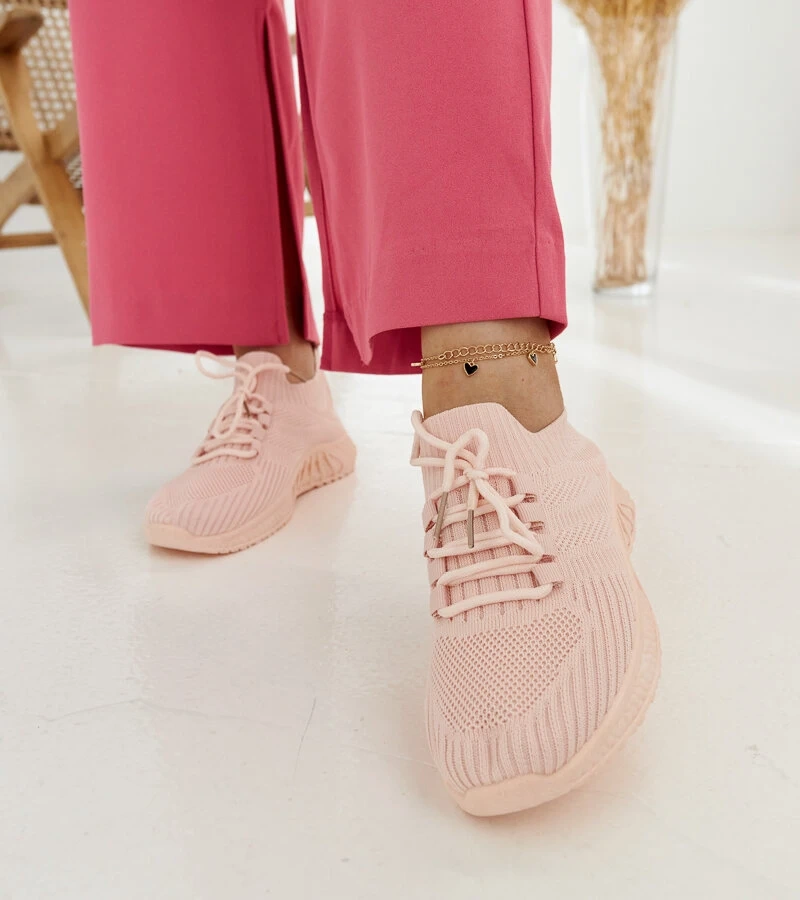 Sneakers de material roz Ornella