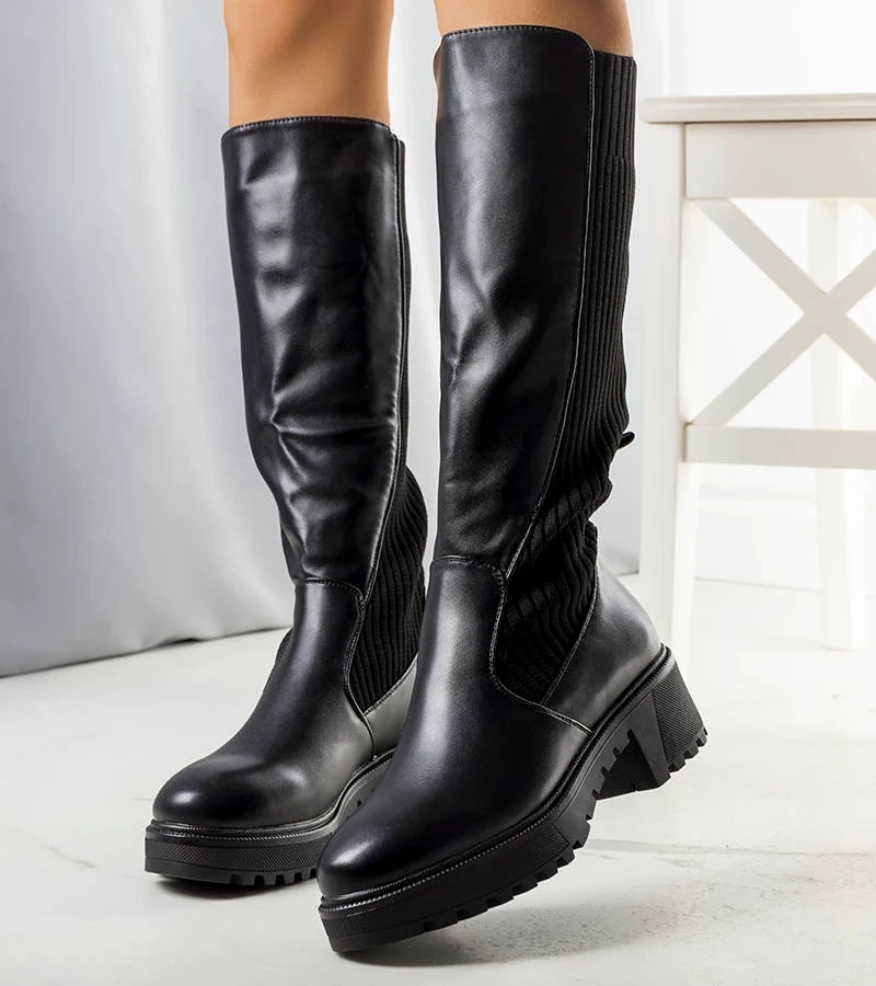 Cizme izolate Mishin negre