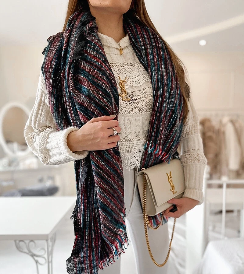 Eșarfă Chase multicoloră