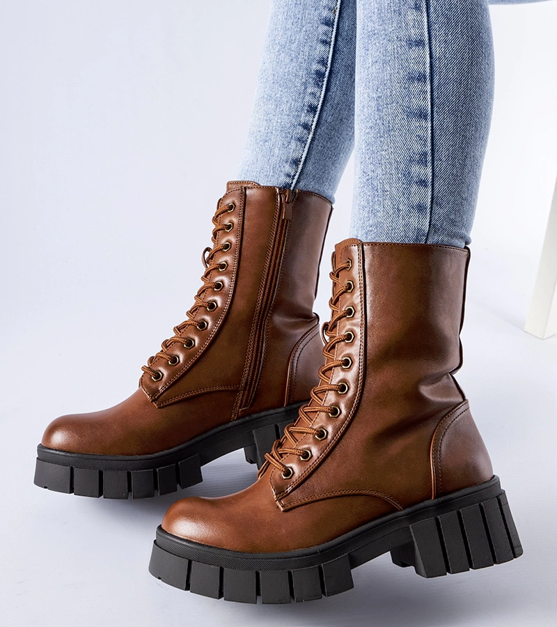 Cizme clasice caramel Pedraza