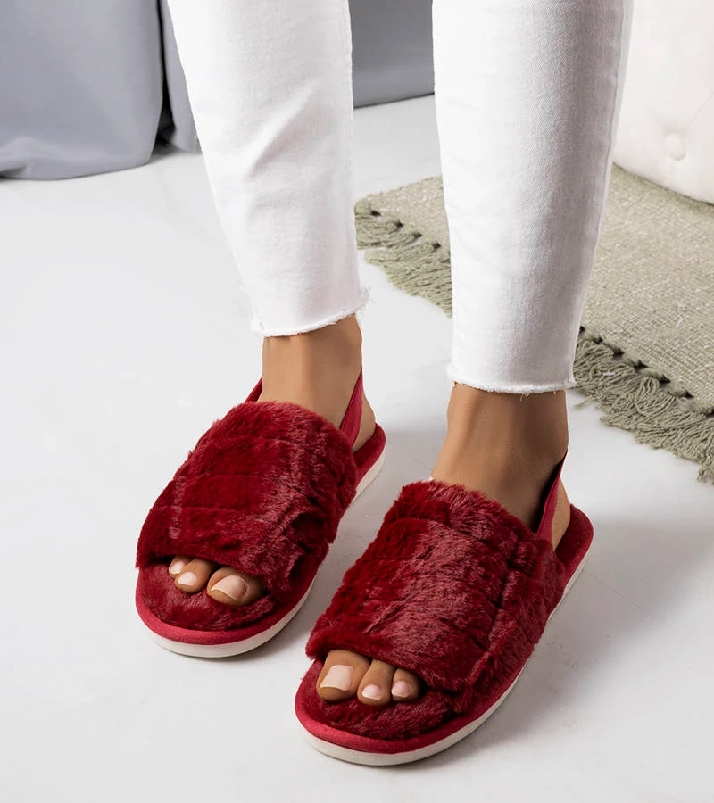 Papuci de casă Maroon Lolita