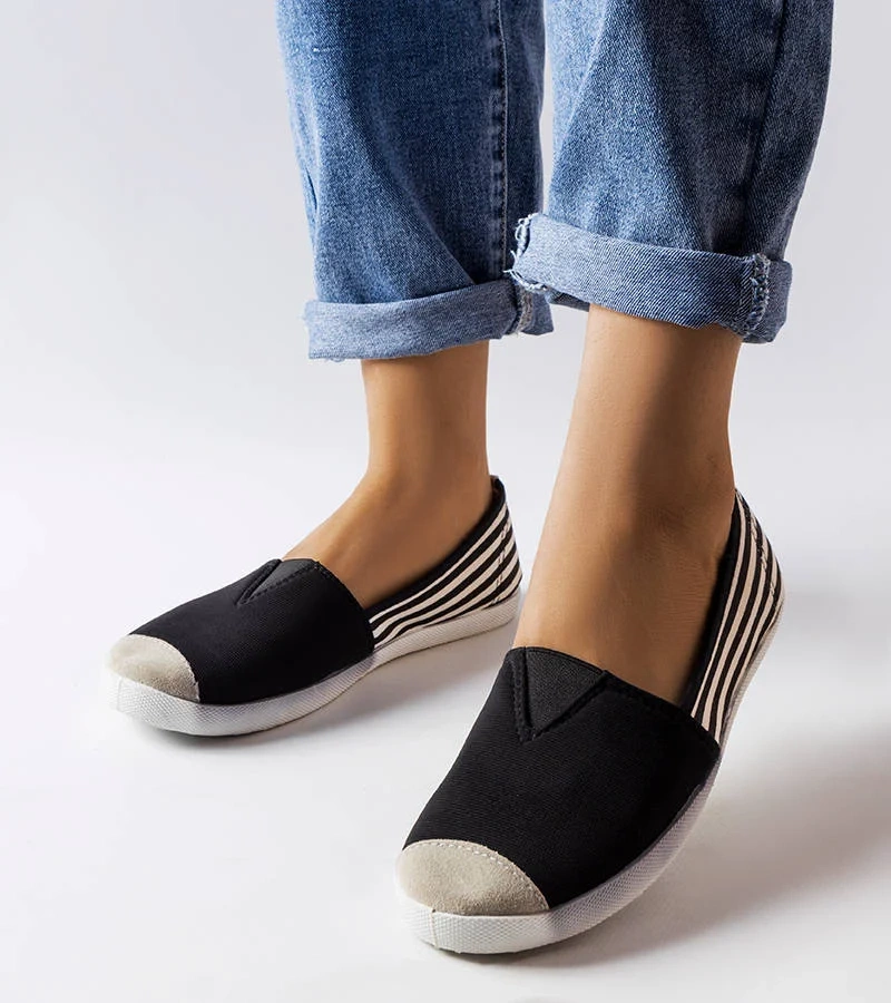 Pantofi de sport din material textil Harlee de culoare neagră